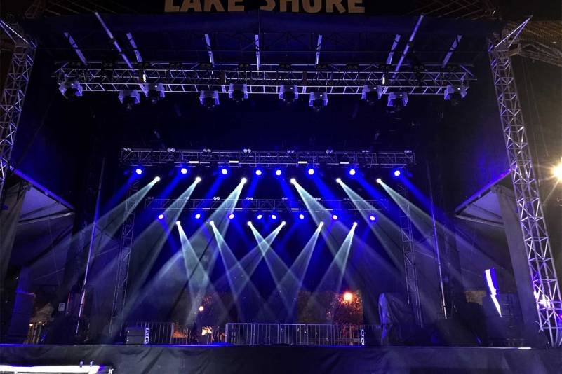 Haze Zero cleans lighting lenses before the big show.